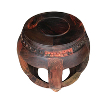 Red wood drumbeat Pear Wood Drum stool Toe Yellow Sandalwood Laos Big Red Acid Branches Wooden drum stool m