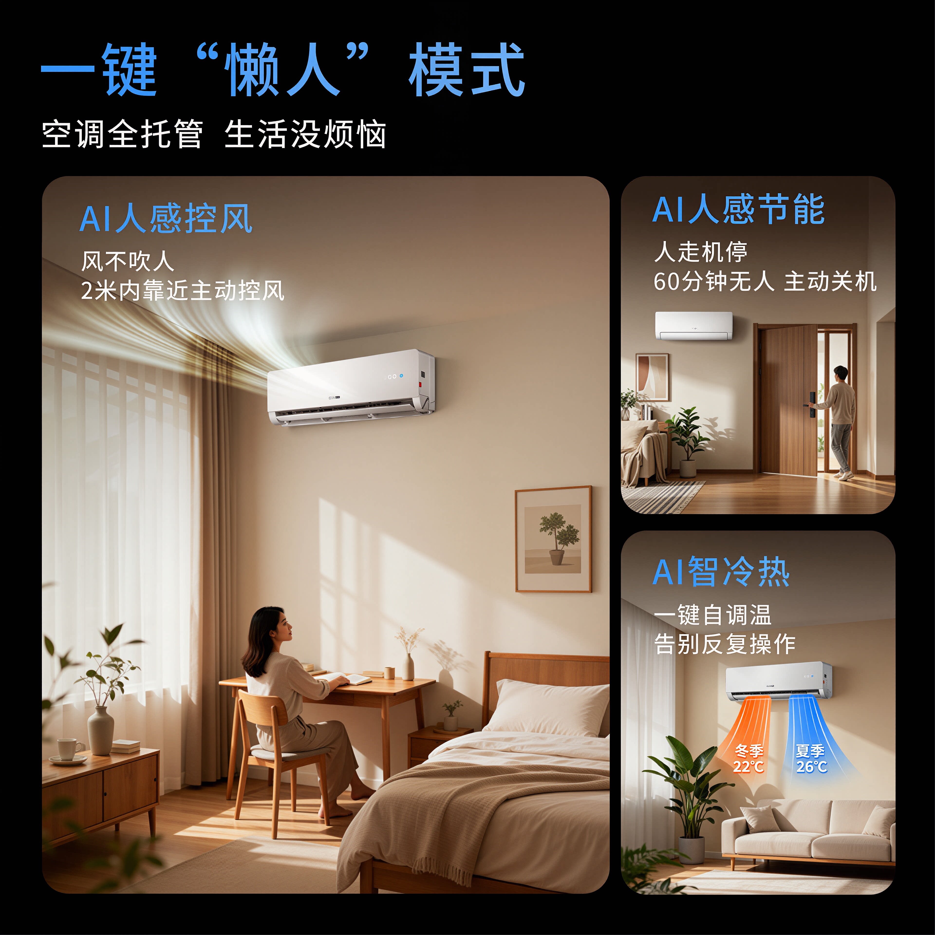 【国补20%】海尔空调2匹3匹大挂机家用客厅一级变频冷暖MDA旗舰店