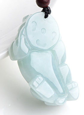 天然冰种翡翠皮丘貔貅貔恘貔犰招财运护身符项链吊坠挂件挂坠挂件