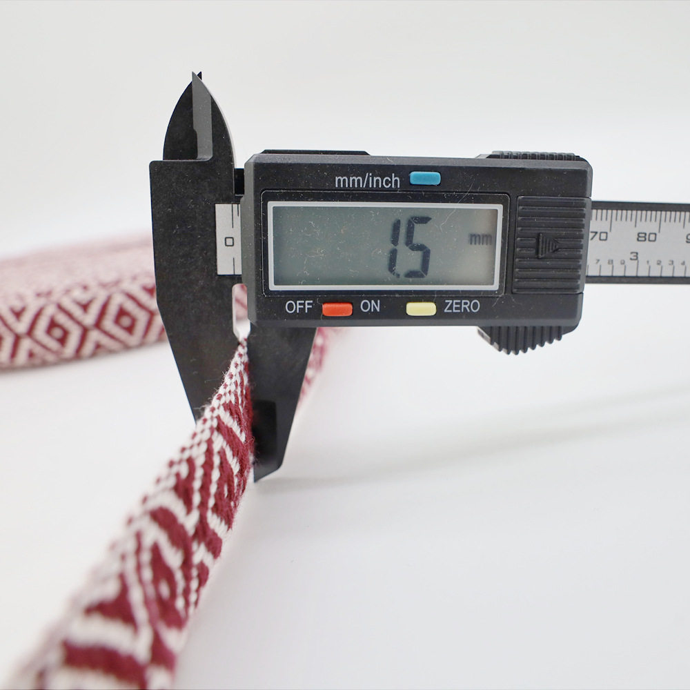 厂家直供25mm宽菱形彩色民族风提花织带服装鞋帽箱包家纺装饰辅料,淘宝优惠券,粉丝福利购,淘宝优惠卷