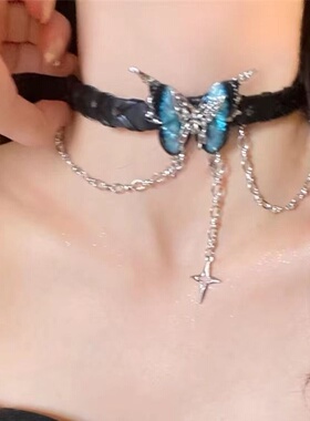 甜酷风重工多层叠戴项链女颈链chocker轻奢配饰y2k百搭辣妹饰品潮