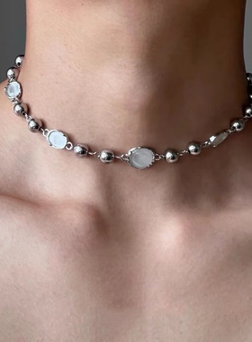 朋克风街头嘻哈choker项链男高级感锁骨链亚文化y2k饰品项圈甜酷