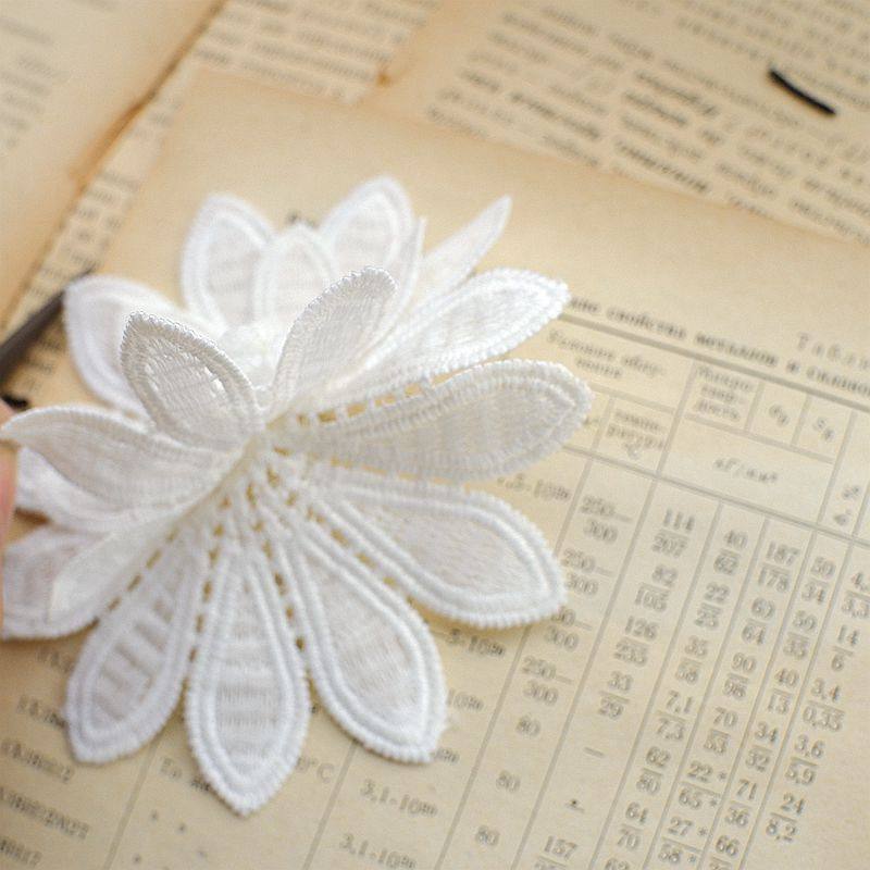 立体双层纯棉蕾丝花朵辅料蕾丝水溶花边 DIY手工材料装饰贴花装饰,淘宝优惠券,粉丝福利购,淘宝优惠卷