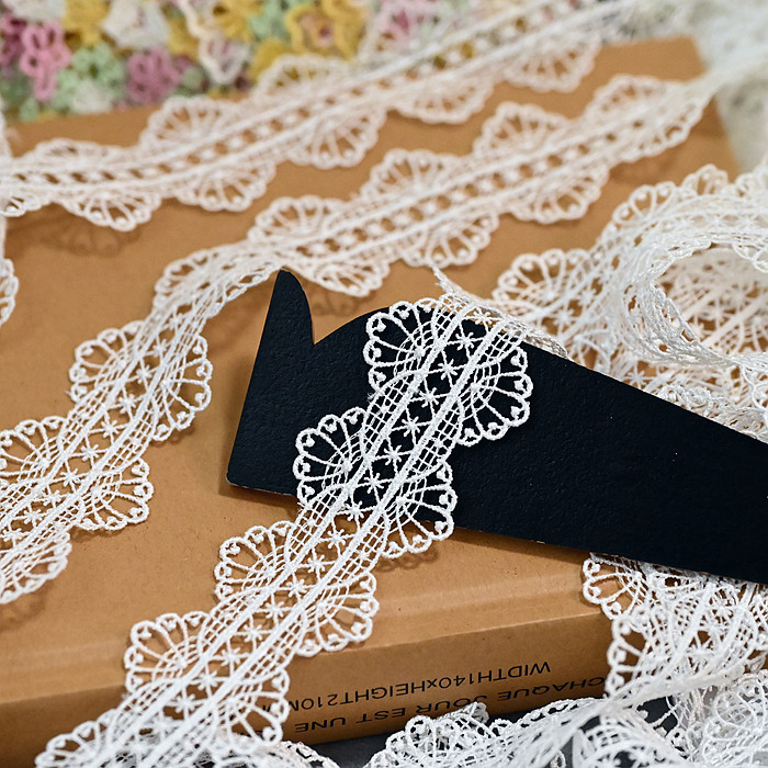 宽3.5cm服装花边辅料 黑白色波浪边水溶刺绣蕾丝金色服装花边材料,淘宝优惠券,粉丝福利购,淘宝优惠卷