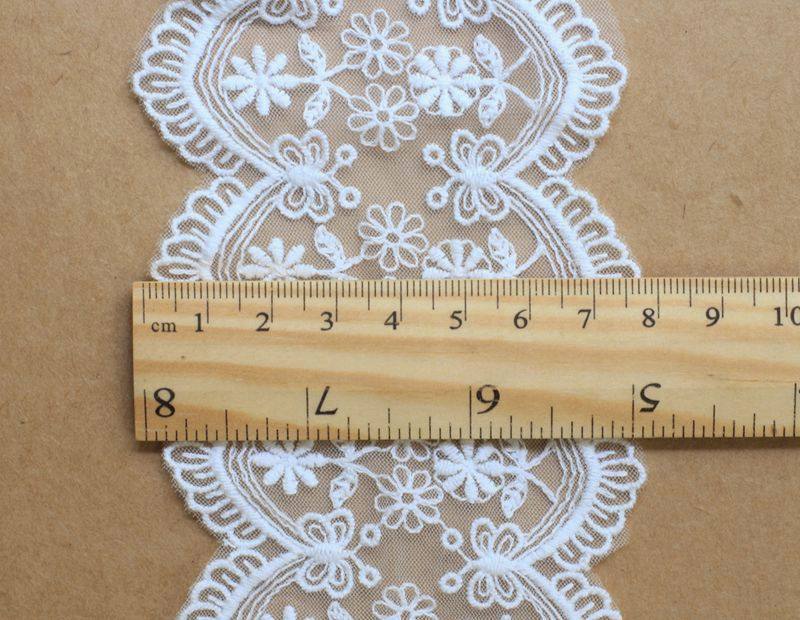 宽8cm双边网纱蕾丝刺绣花边辅料diy头饰服装婚纱童装家纺布艺布料,淘宝优惠券,粉丝福利购,淘宝优惠卷