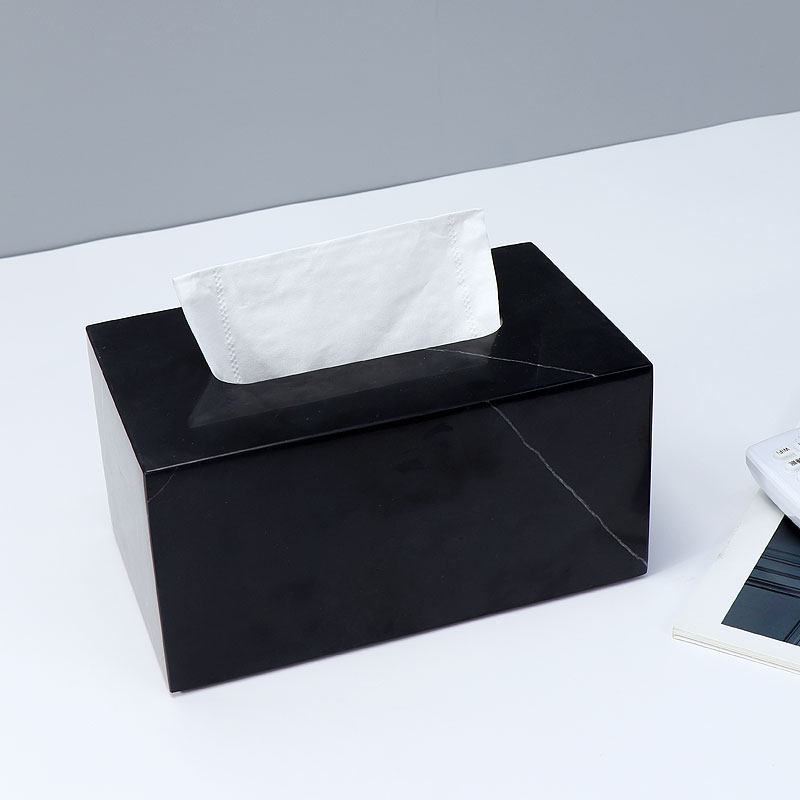 大理石纸巾盒客厅轻奢创意摆件设计感定制logo商用餐桌欧式抽纸盒,淘宝优惠券,粉丝福利购,淘宝优惠卷