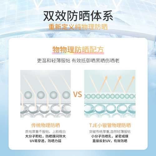 TJE美白乳SPF50隔离防紫外线防水防汗清爽全身面部霜