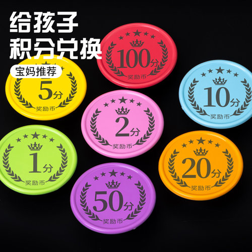 皇冠积分币小学生好习惯家庭奖励儿童培训机构学校兑换积分卡定制 - 图1