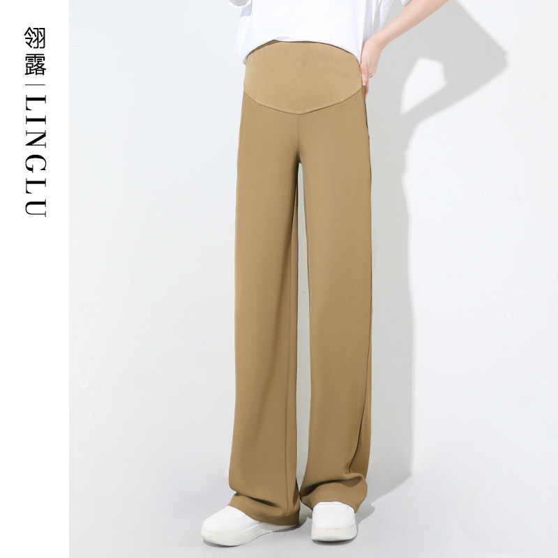  翎露孕妇直筒裤