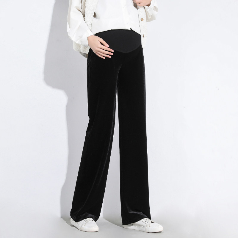  翎露孕妇直筒裤