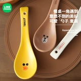 Линия друзья мультфильм милый керамическая ложка домашняя суп -ложка набор еда риса ложки ложки ложки