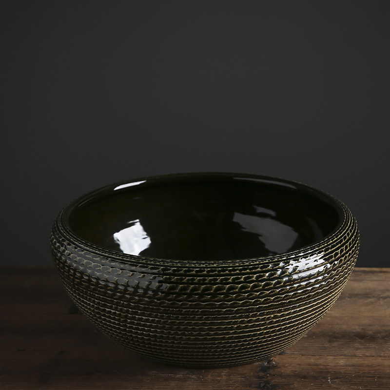 铜钱草水培花盆睡莲碗莲荷花缸金钱草专用盆无孔景德镇陶瓷特大号,淘宝优惠券,粉丝福利购,淘宝优惠卷