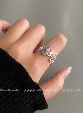 YYDS丨精致金属花朵戒指