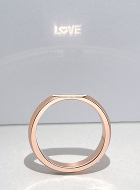 love黑科技小众设计戒指地老同款