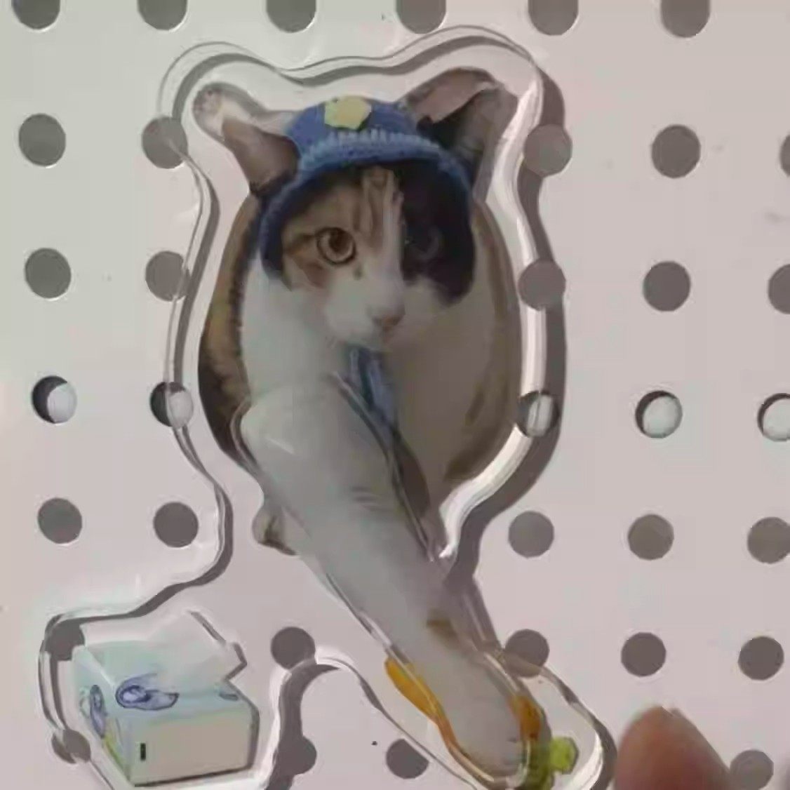 【现货包邮】开门小猫萝卜纸巾真棒察言观色旋转亚克力冰箱贴,淘宝优惠券,粉丝福利购,淘宝优惠卷