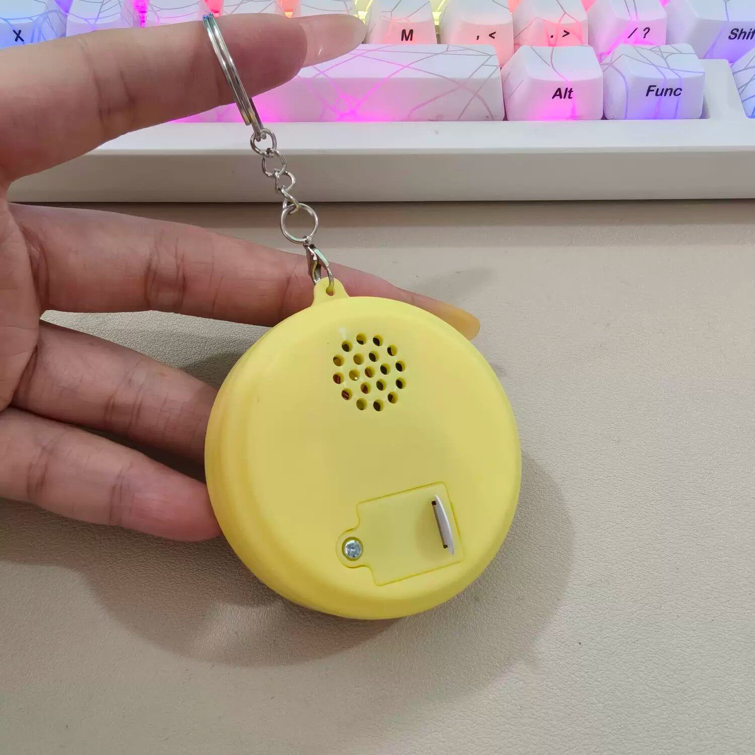 小品一家人燃烧我的卡路里抽象语音挂件按压发声解压按键小挂饰