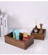 Black walnut uncovered wooden box restaurant kitchen custom made