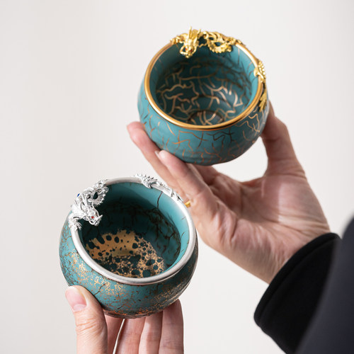 第二集陶瓷原矿窑变建盏茶杯主人杯普洱大号品茗杯子高档礼盒装 - 图0