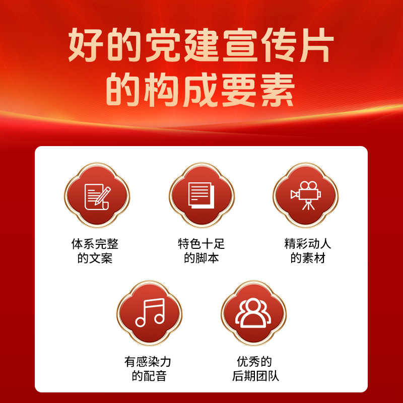 党建宣传片策划设计，剪辑制作，党建视频文案脚本撰写 - 图2
