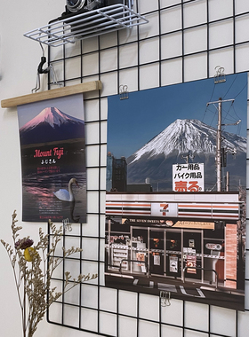 富士山风景ins海报日系装饰画报