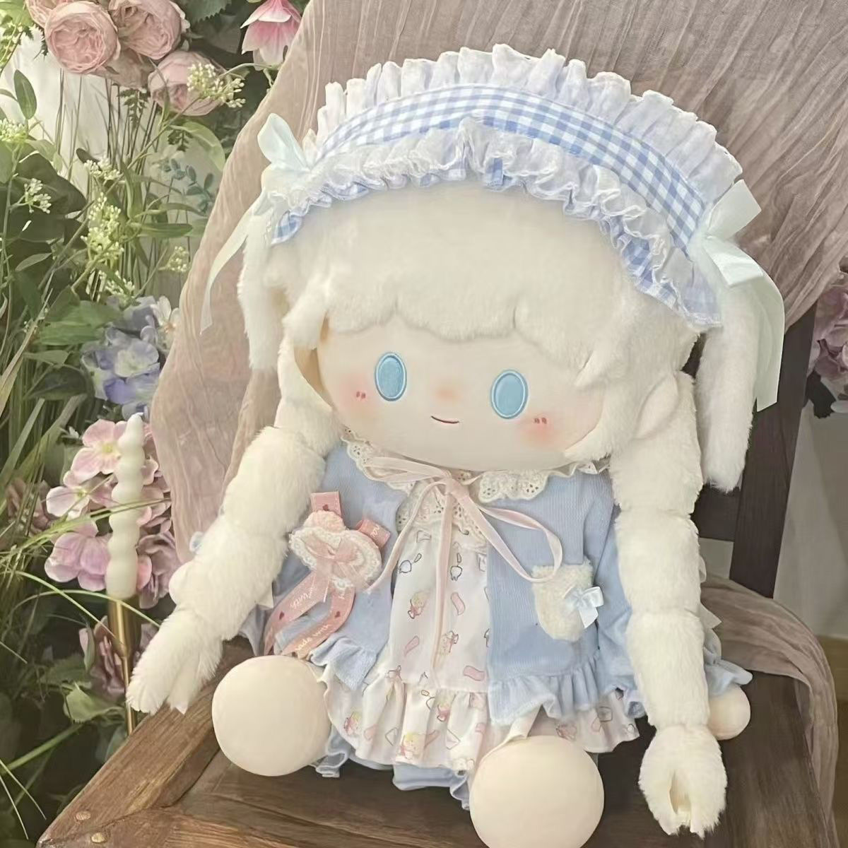 现货40cm娃衣厘米棉花娃娃玩偶衣服连衣裙坐姿一番属性可爱现货 - 图1