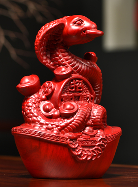 木雕十二生肖家居客厅桌面装饰