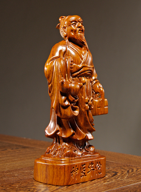 木雕神医华佗居家诊所工艺礼品