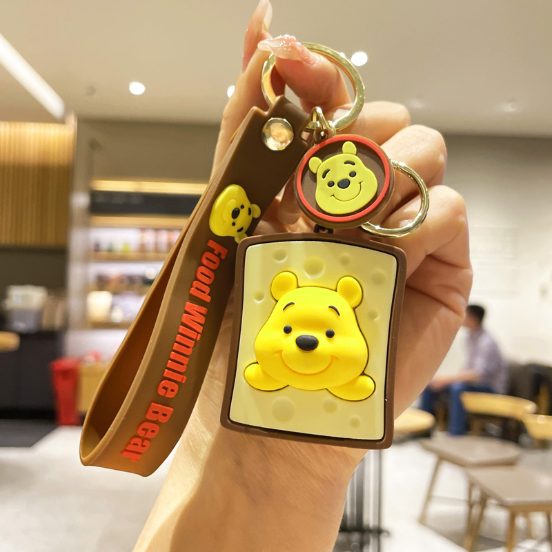 维尼熊创意玩偶书包挂件钥匙扣汽车挂饰小公仔礼品娃娃钥匙链配饰