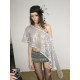 NOLA summer ຮ້ອນເພັດ sequin cape shawl