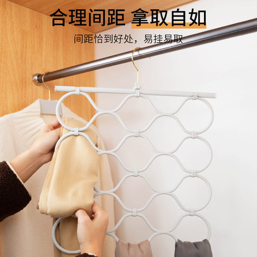 左转角皮带腰带内衣家用围巾丝巾领带衣架腰带架挂钩挂架衣柜防滑 - 图3