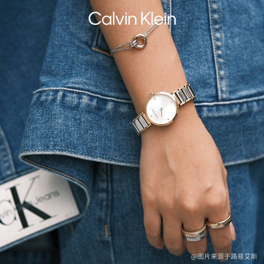 【明星同款】CalvinKlein官方正品CK手表女永恒小闪钻手表女礼物