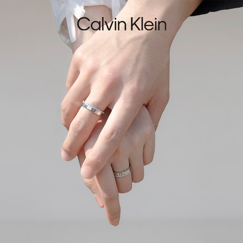 【刘些宁同款】CalvinKlein官方正品CK情侣对戒满天星情侣戒指 - 图2