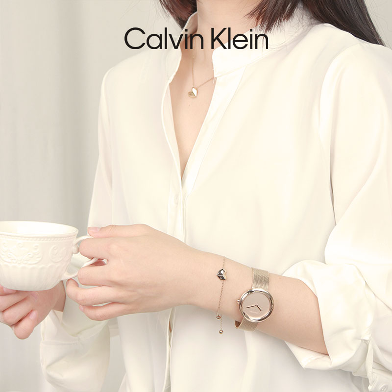 【圣诞礼物】CalvinKlein官方正品CK米兰编织带轻奢女士手表 - 图2