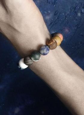 新品 太阳系八大行星手串宇宙银河系星空手链女ins小众设计定制