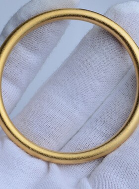 古法传承越南沙金手镯女实心素面