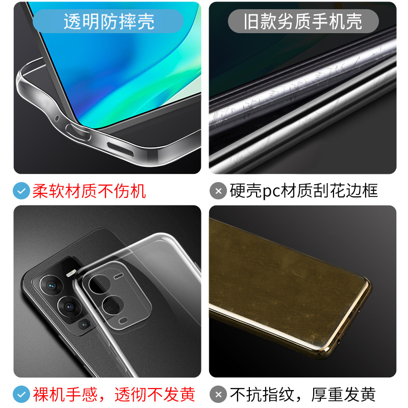 适用于vivos15手机壳vivo s15pro保护套s15新款vivis全包防摔vovos15e透明外壳 - 图1