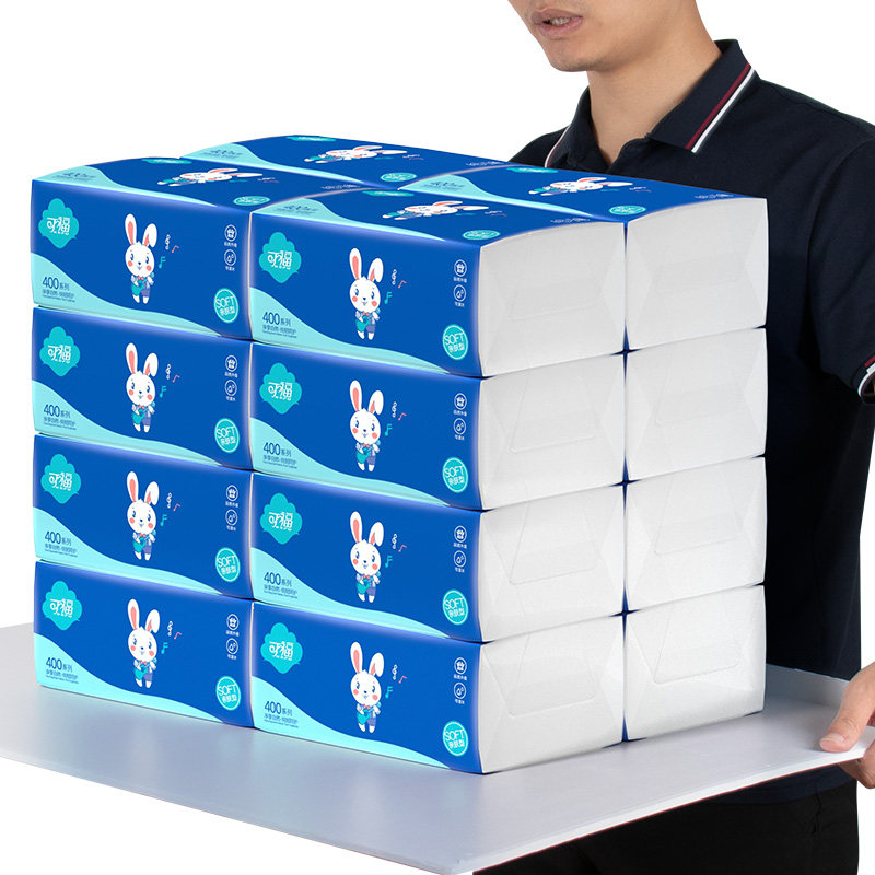 48包可福大包家用整箱家庭卫生纸巾 可福抽纸