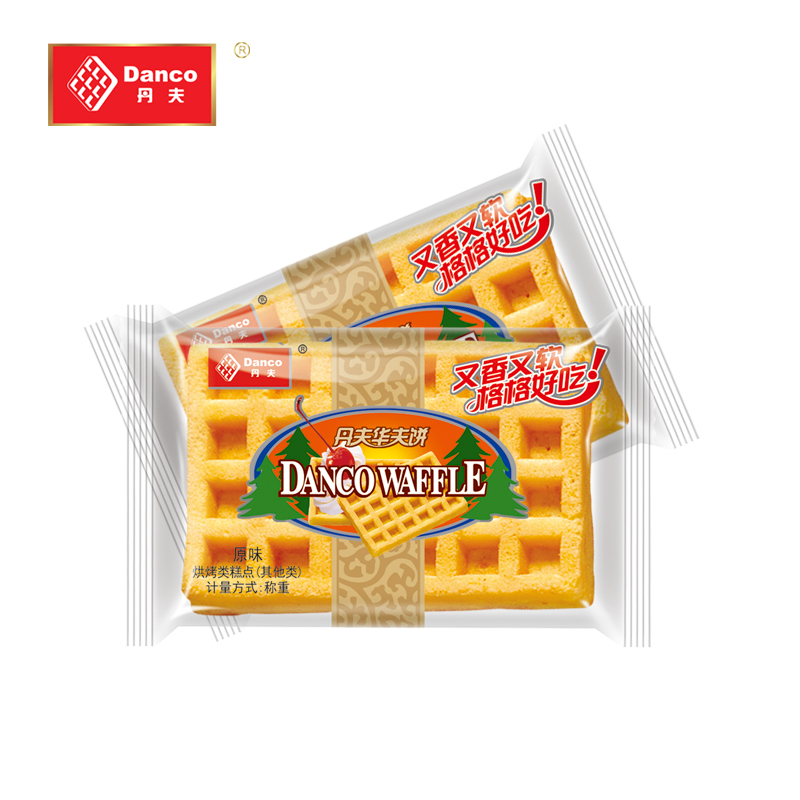 丹夫华夫饼5斤整箱原味奶油西式糕点零食面包蛋糕类格乐休闲食品