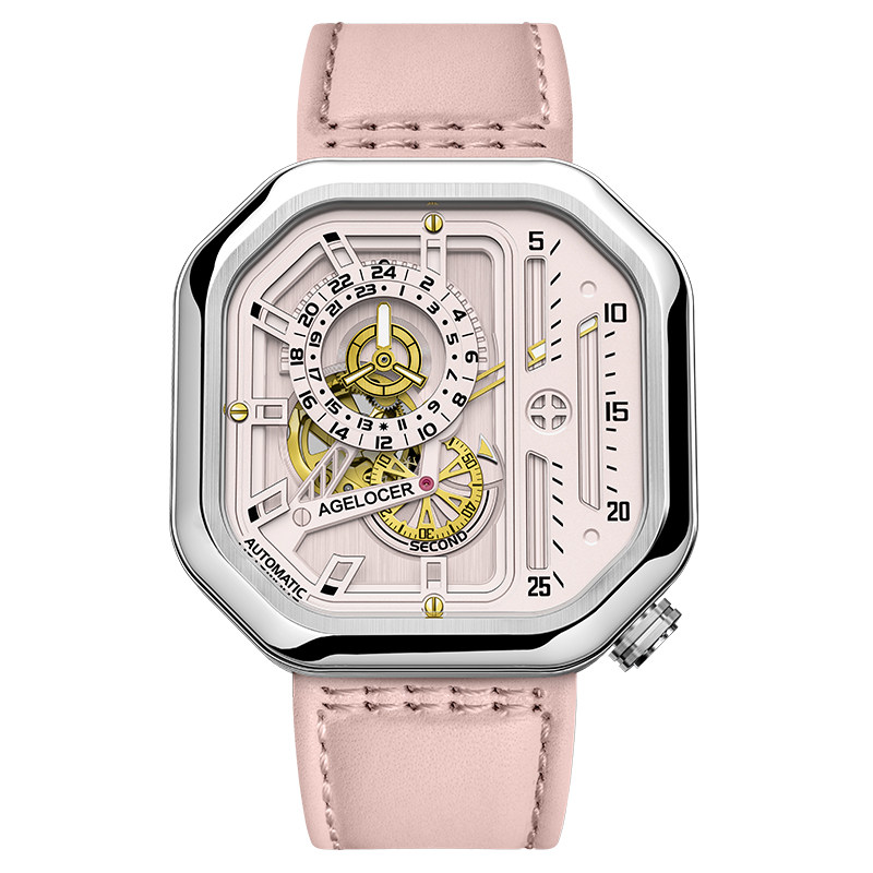 agelocer艾戈勒大爆炸青春浅粉腕表 agelocer艾戈勒国产腕表