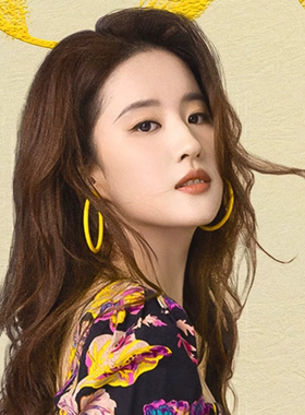 超仙气质黄色雪纺花朵耳环女