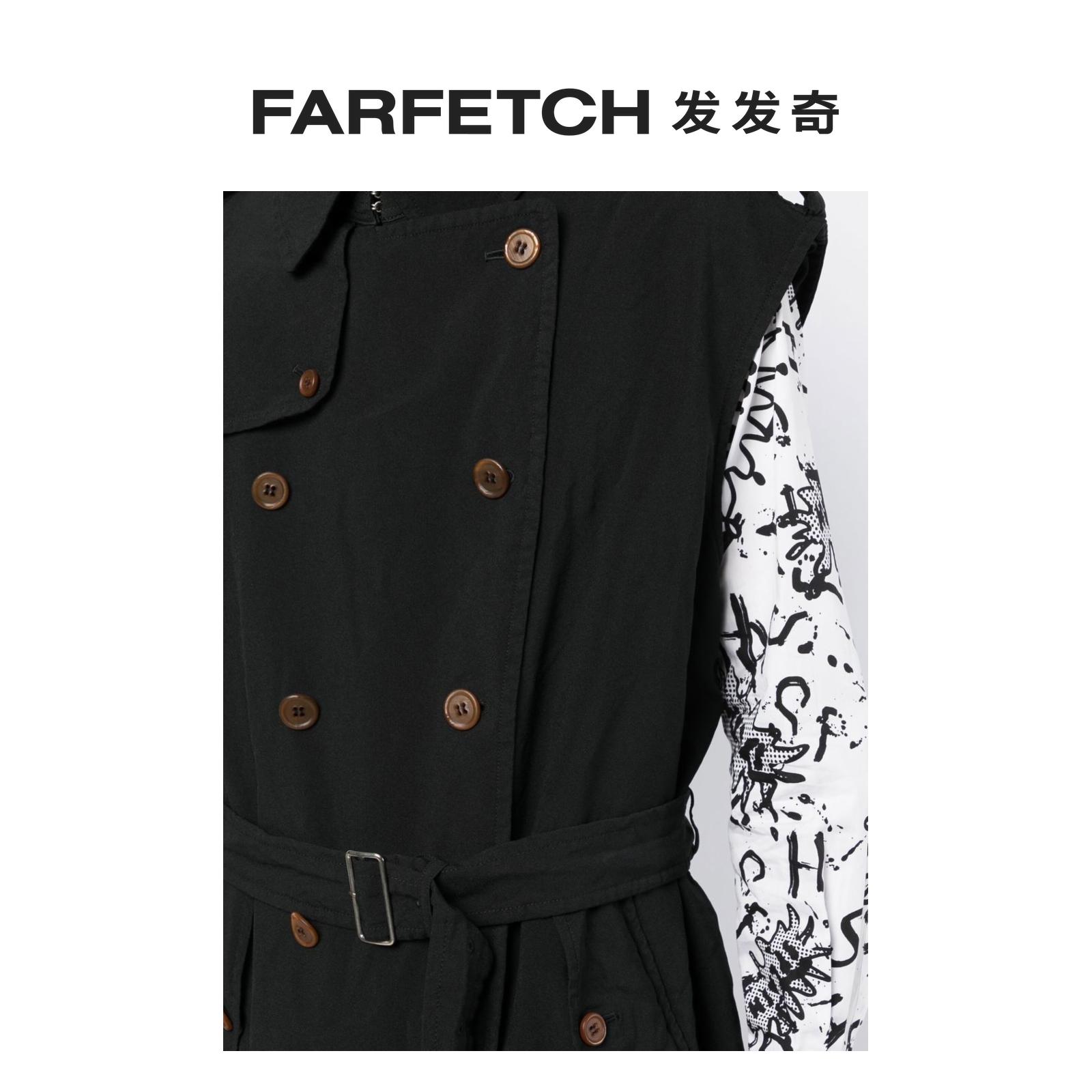 [折扣]Black Comme Des Garcons男士无袖风衣FARFETCH发发奇