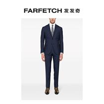 Corneliani mens first cut wool single row of buttoned suit FIARFECH hair chic