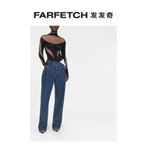 Lady Mugler Illusion thin yarn splicing conjoined corset Fashion FARFECH hair chic