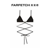 Ms Palm Angels lady gold silver silk cross bikini load FARFETCH hair chic