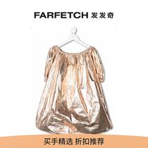 Andorine childrens dress pleated effect metal sensations dress