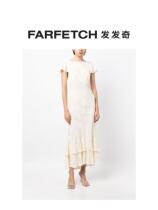 Lady Rexo Liberty flower jacquard extra-long dress FARFETCH Fat Chic