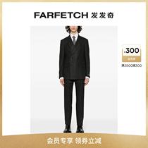 Polo Ralph Lauren Mens double-row buttoned fine striped wool suit suit FARFETCH hair chic