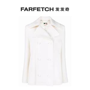 Ports 1961女士初剪羊毛羊绒双排扣外套FARFETCH发发奇