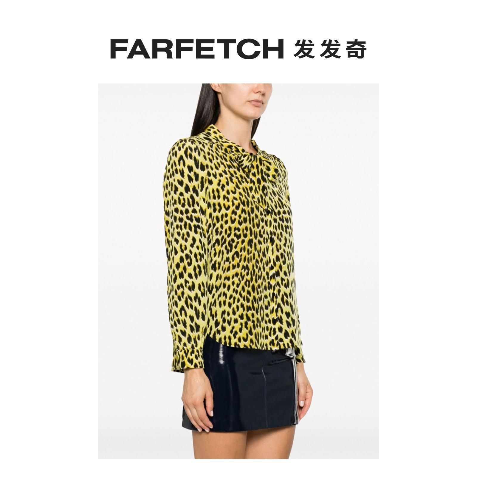 Zadig&Voltaire女士Taos 豹纹真丝衬衫FARFETCH发发奇 - 图1