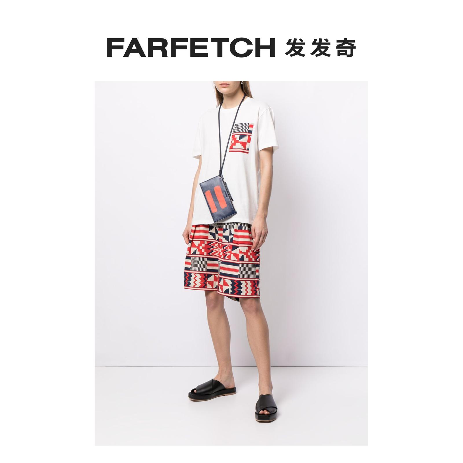 [Final Sale]Ports V男女通用logo几何印花T恤FARFETCH发发奇 - 图1